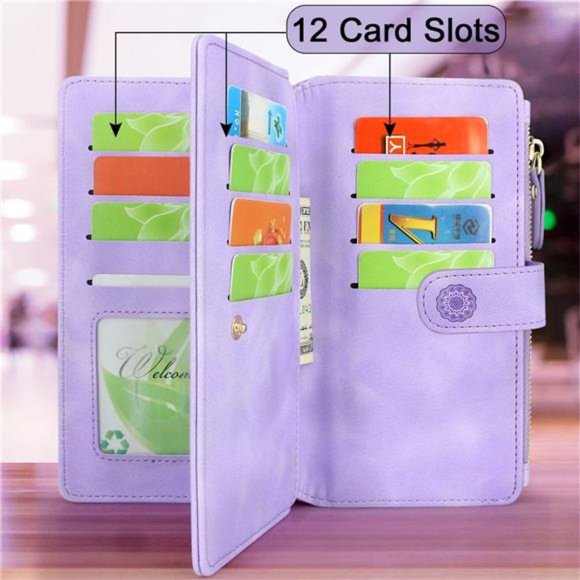 For iPhone 14 Pro Max 6.7in 5G 2022 Durable PU Leather Wallet Case with Strap - Picture 4 of 6